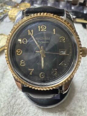 Waltham Black and Gold Men’s Quartz Watch